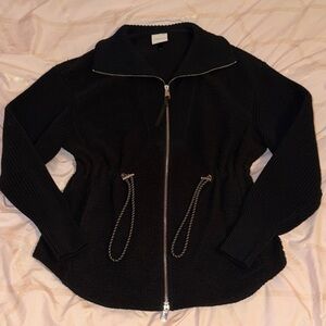 Varley Black fleece sweater Zip-Up Jacket